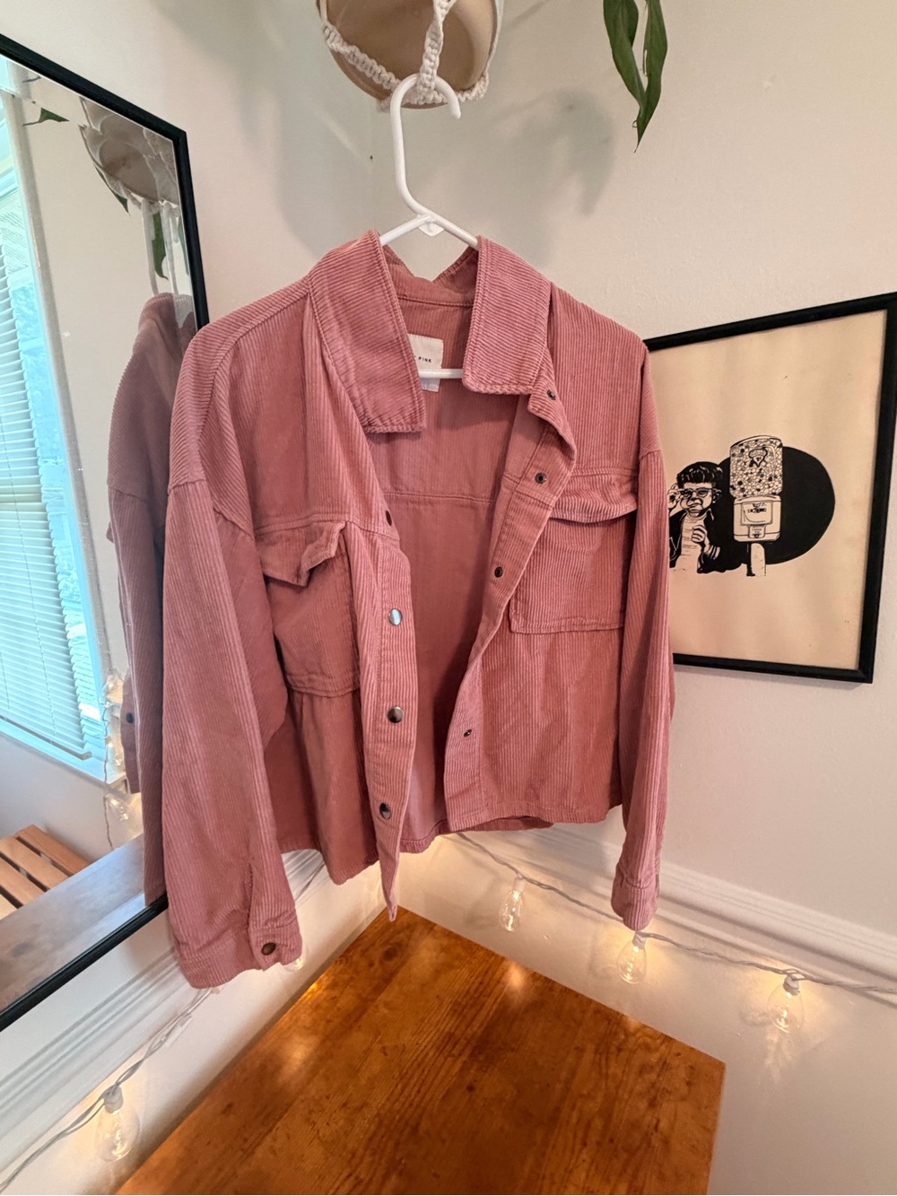 Celebrity Pink Corduroy Utility Jacket